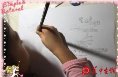 张艺谋妻子陈婷晒女儿画画照 小姑娘长睫毛抢镜