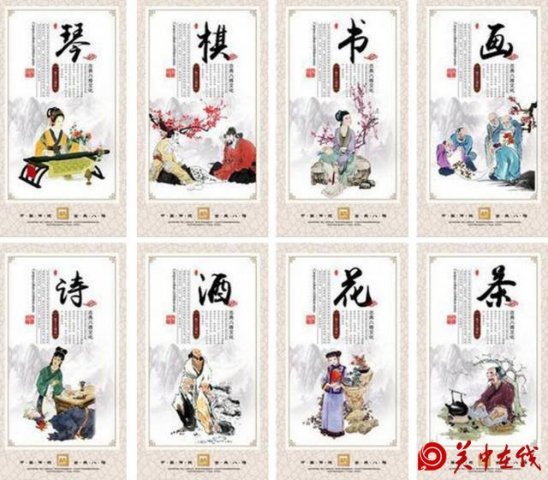 中国传统八雅，终于找齐了