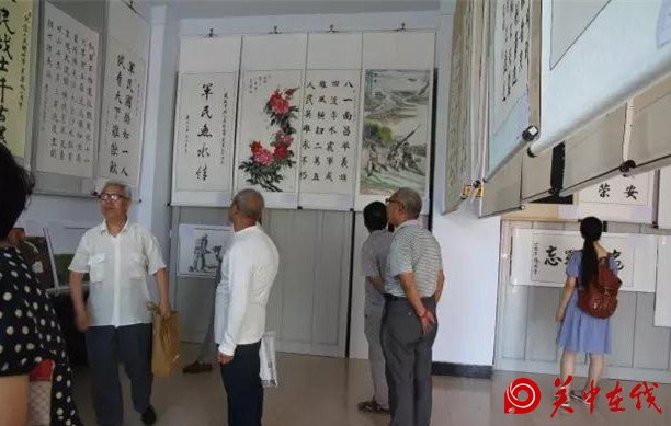 潼关县举办建军90周年书画展